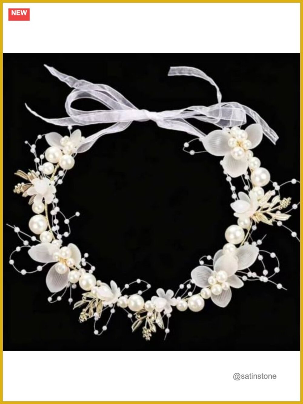 Pearl Headband Bridal Hair Accessories Weddings First Communion